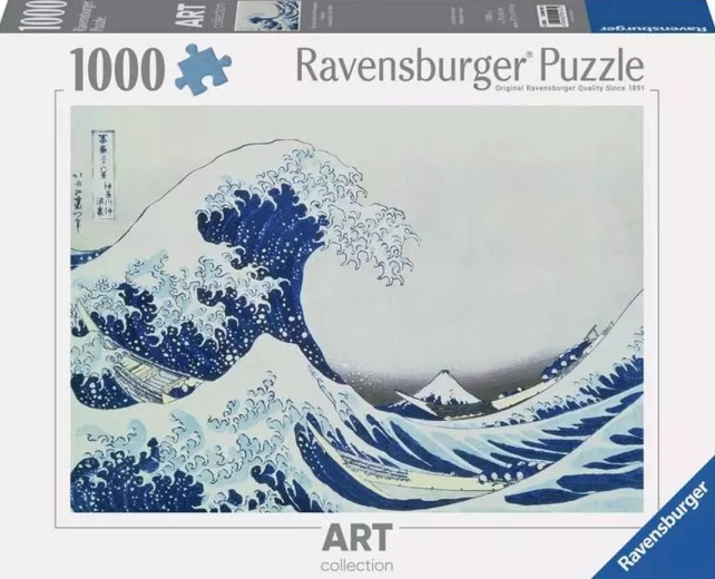 Ravensburger puzzle art collection: Velká vlna u pobřeží Kanagawy 1000 dílků