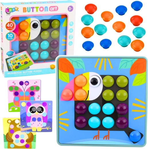 Kreativní mozaika s hříbky – vzdělávací ukládanka pro děti