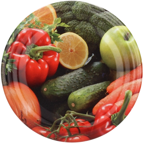 Sada dekorativních víček na zavařovací sklenice 100 mm (6z), 10 ks