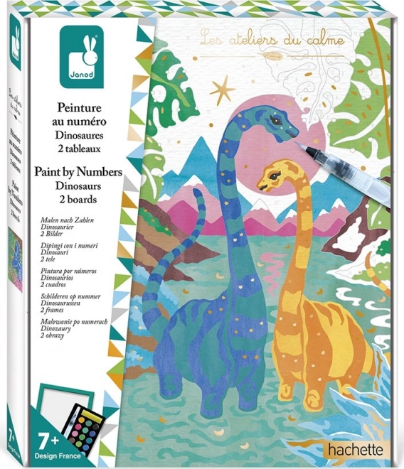 Malování podle čísel – dinosauři od JANOD