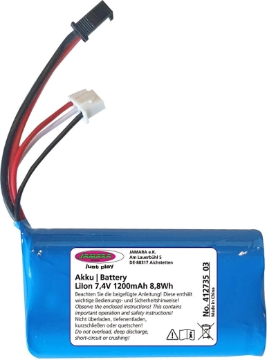 Baterie Jamara J-Rock li-ion 7,4 v 1200 mah 8,88 wh