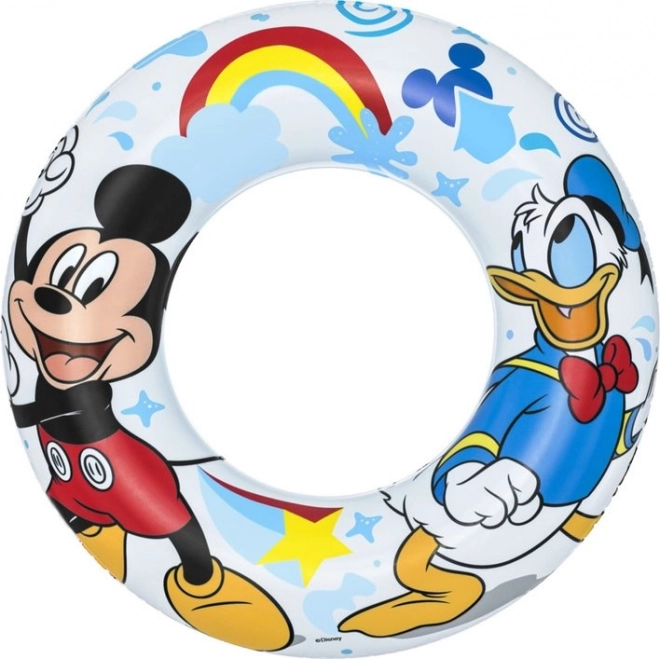 Nafukovací kruh Disney s motivem Mickey Mouse a Kačer Donald 56cm