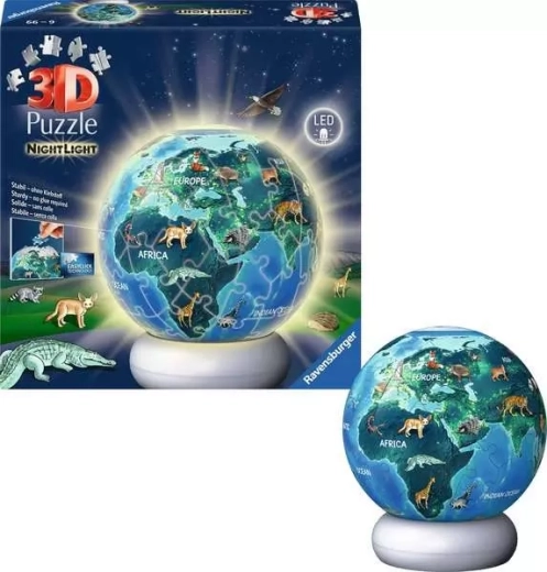 Ravensburger svítící 3D puzzle Noční země 72 dílků