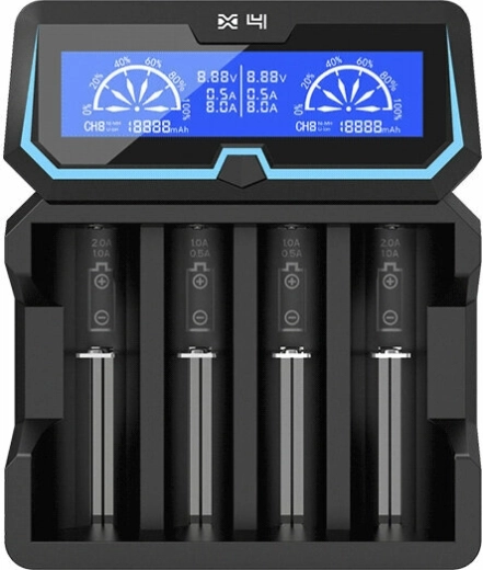 Inteligentní univerzální rychlonabíječka XTAR X4 s LCD a funkcí powerbanky