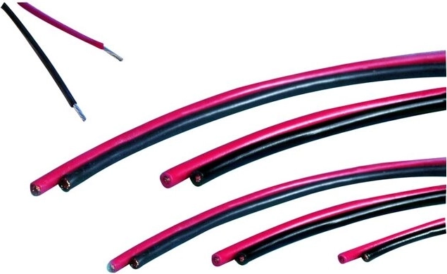 Silikonové vodiče JAMARA 1,5 mm² červené/černé, 2 × 2 m