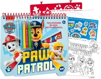 Kreativní sada TLAPKOVÁ PATROLA – omalovánky, fixy a samolepky