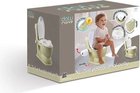 DOLU edukativní nočník XL se zvukem, olivový