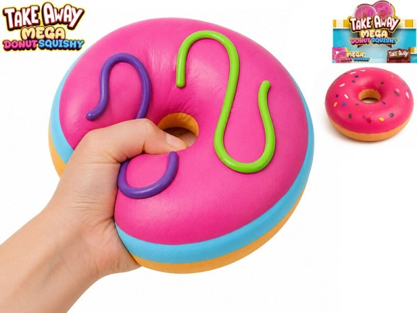 Miki fun mega squeeze strečový jumbo donut 16 cm (2 barvy)