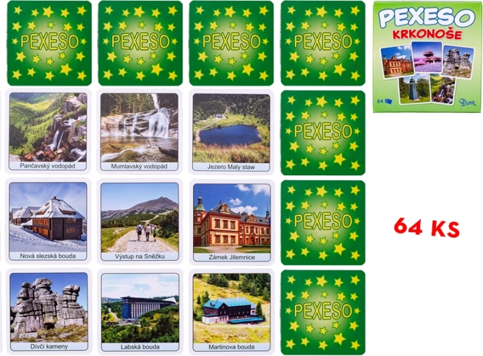 Pexeso Krkonoše – rodinná paměťová hra