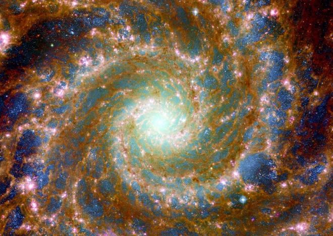 Puzzle Přízračná galaxie napříč spektrem 1000 dílků