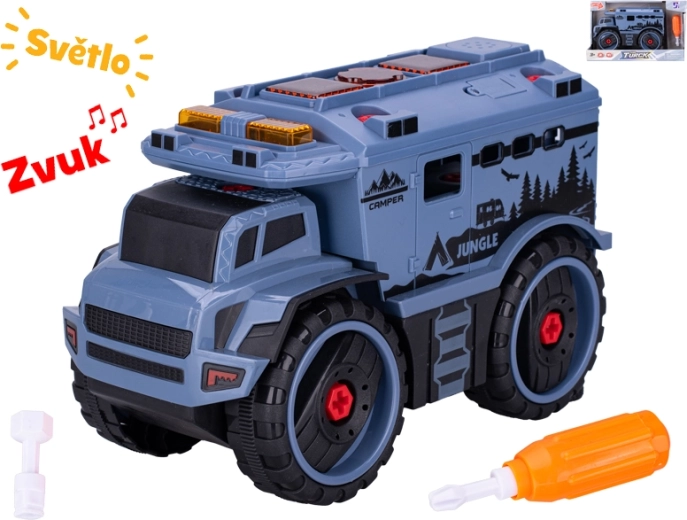 Šroubovací auto 24 cm se světlem a zvukem