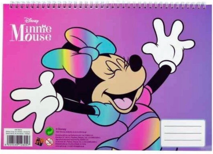 Spirálový blok se samolepkami Minnie - 1 kus