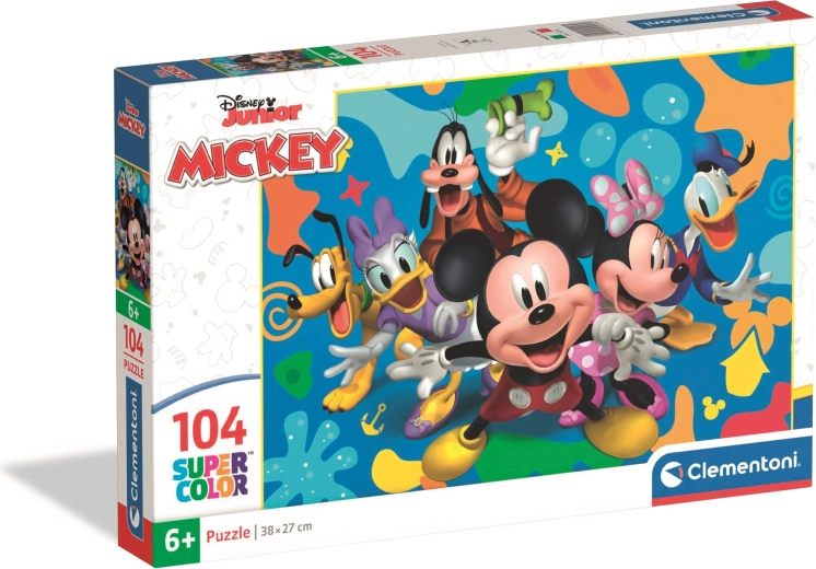 Clementoni puzzle 104 dílků Disney MICKEY A PŘÁTELÉ