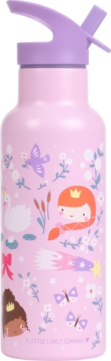 A Little Lovely Company nerezová lahev na pití 500 ml – princezny