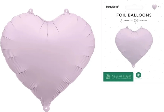 Fóliový balónek srdce fialový 45 cm