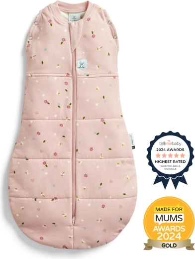 ErgoPouch zavinovačka a spací pytel 2v1 Cocoon daisies 2,5 tog (3–6 měsíců)