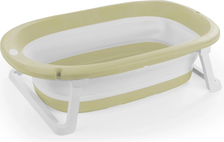 Skládací dětská vanička Eco Green, světle zelená, 75,5 × 46,5 cm