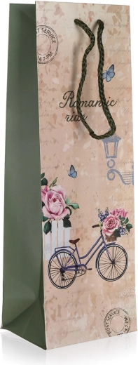 Dárková taška na láhev Romantic Ride 12 × 35 × 9 cm