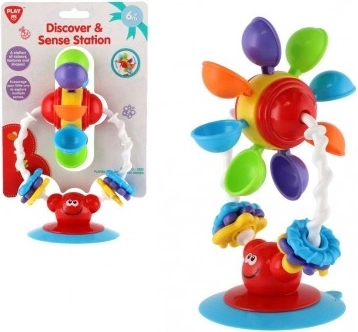 Vodní mlýnek s přísavkou do vany chrastítko plast 19cm na kartě 6m+