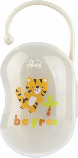 Chicco pouzdro na dudlík Easy Box dvojité – neutrální tiger