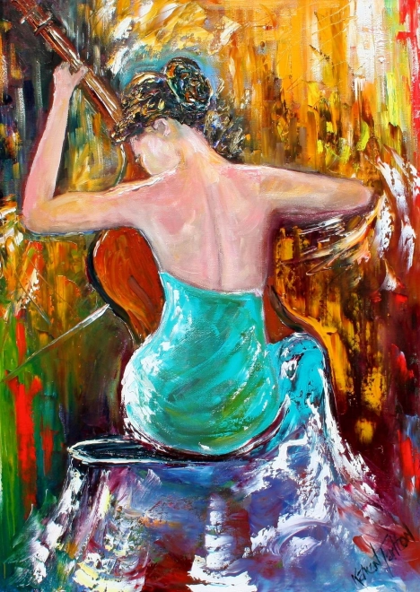 Puzzle ENJOY Rapsodie v modrém 1000 dílků