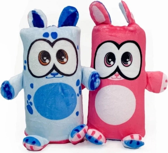 Plyšová oboustranná hračka pes/kočka Dublusie