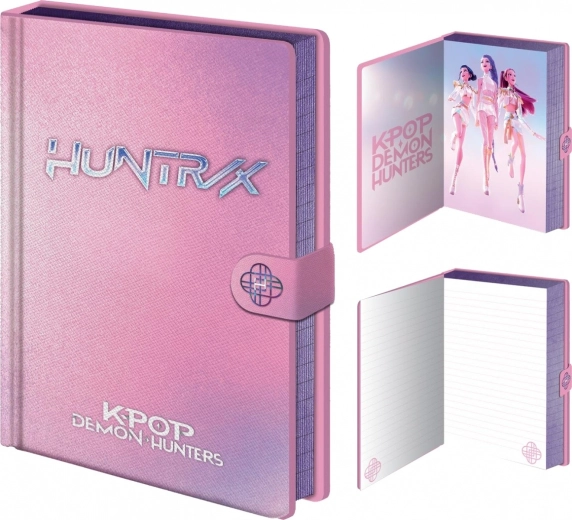 Diář a zápisník A5 se zámkem K-POP Demon Hunters