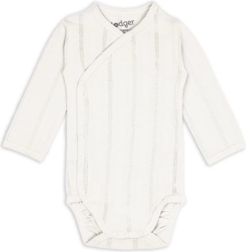 Lodger dětské body s dlouhým rukávem pointelle cream vel. 50