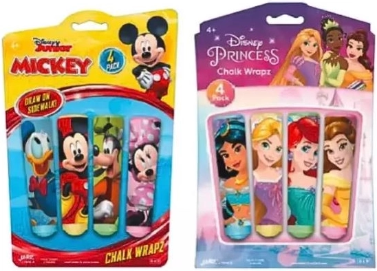 Chodníková křída John Disney, 4 barvy, mix motivů - 1 kus