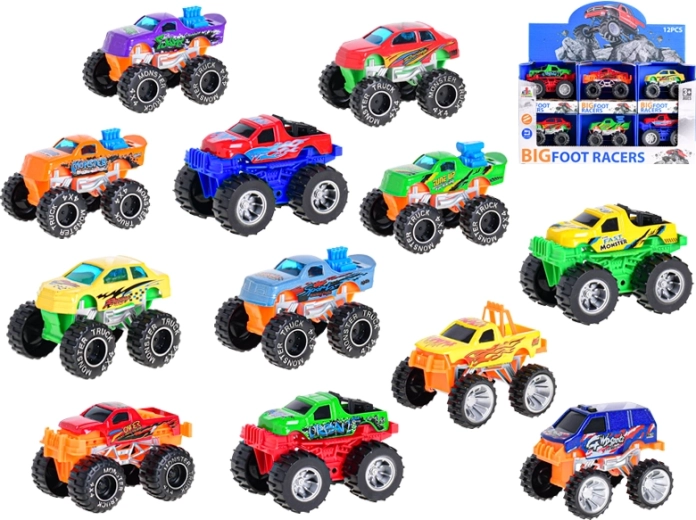 Kovové terénní auto na setrvačník 7,5–8,5 cm