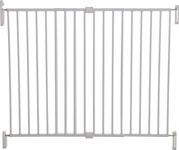 Bezpečnostní zábrana DREAMBABY Broadway, 2dílná, extra široká, 76–134,5 cm, bílá