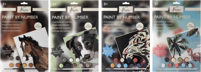 Malování podle čísel – kůň, sada pro děti A4