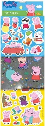 Samolepky Prasátko Peppa – sada s fóliovým efektem a glitry