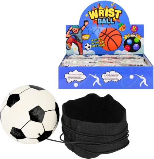 Futbalový míček s gumou na ruku