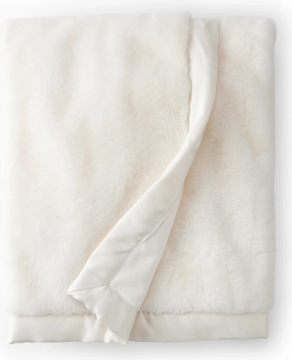 Carter's dětská deka z umělé kožešiny White 80 × 110 cm