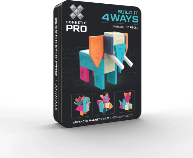 CONNETIX PRO stavebnice zvířat Build It 4 Ways Animals Pack - 30 dílků