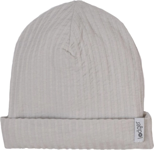 Lodger bavlněná čepička beanie seersucker steel 0–6 měsíců