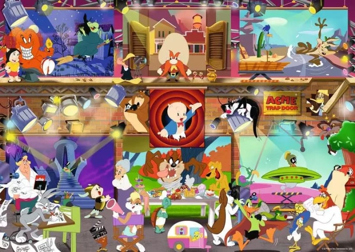 Puzzle RAVENSBURGER Looney Tunes Studio 1000 dílků