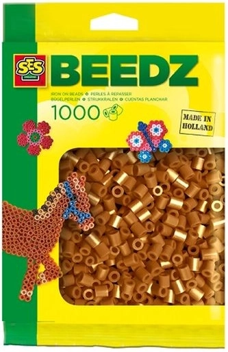 SES Creative zažehlovací korálky hnědé 1000 ks