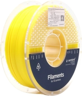 ABS filament High Speed 1,75 mm, 1 kg, žlutý