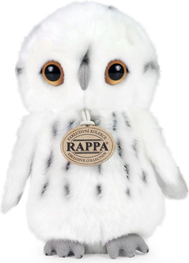 Rappa plyšová bílá sova 18 cm eco-friendly