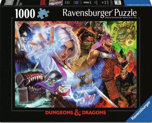 Ravensburger puzzle Dungeons & Dragons: Výzva přijata 1000 dílků