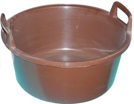 Plastový škopek s uchy 43 cm, bílý, 15 l
