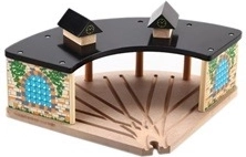 Babu dřevěné nádraží pro vláčkodráhu