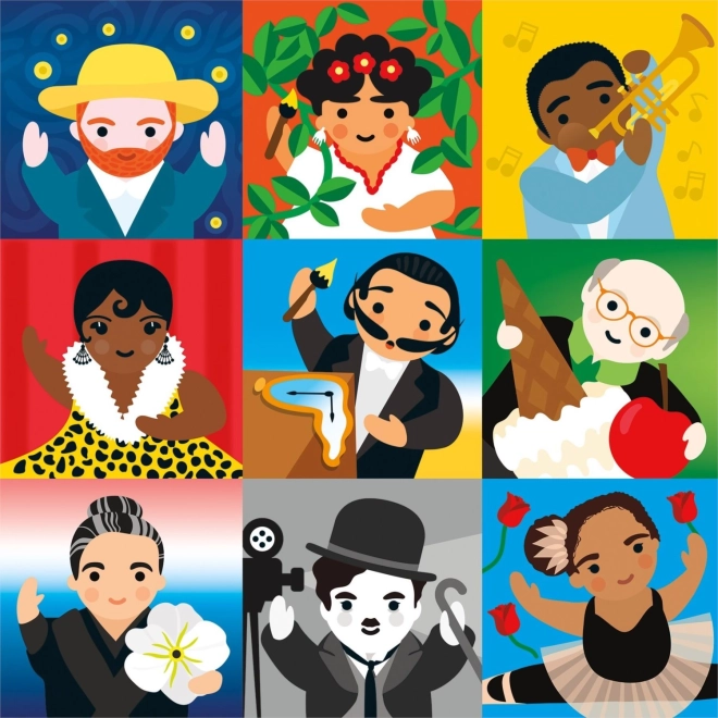 Mudpuppy Rodinné puzzle Malý umělec 500 dílků