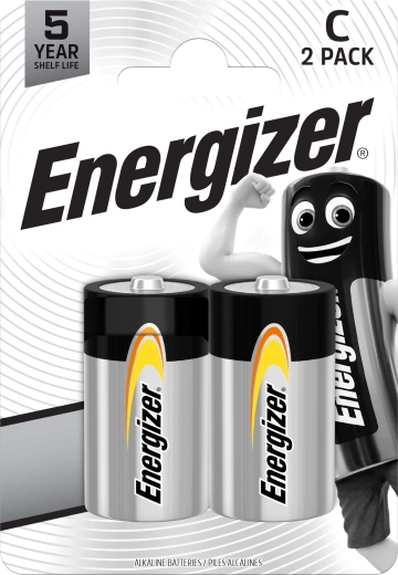 Energizer Everyday alkalické baterie C (LR14) 1,5 V, 2 ks