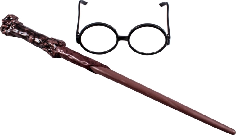 Harry Potter set hůlka a brýle