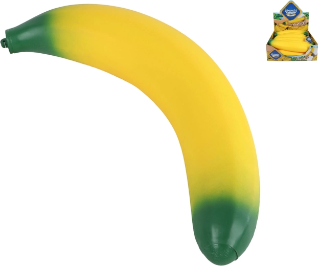 Giga squeeze banán – strečová antistresová mačkací hračka 37 cm