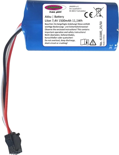 Li-Ion baterie pro kolový nakladač Volvo Metal 7,4 V 1500 mAh