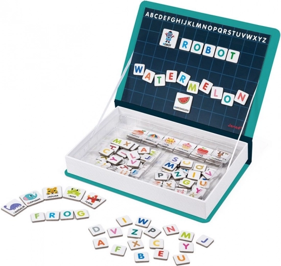 Janod Magnetibook anglická abeceda – magnetická vzdělávací kniha